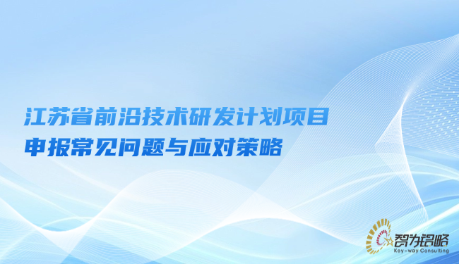 江蘇省前沿技術研發計劃項目咨詢常見問題與應對策略
